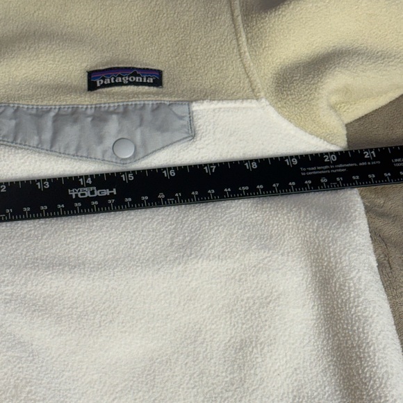 Patagonia Lightweight Synchilla Cream Tan Snap T Pullover Fleece Women’s Size M - Picture 8 of 11